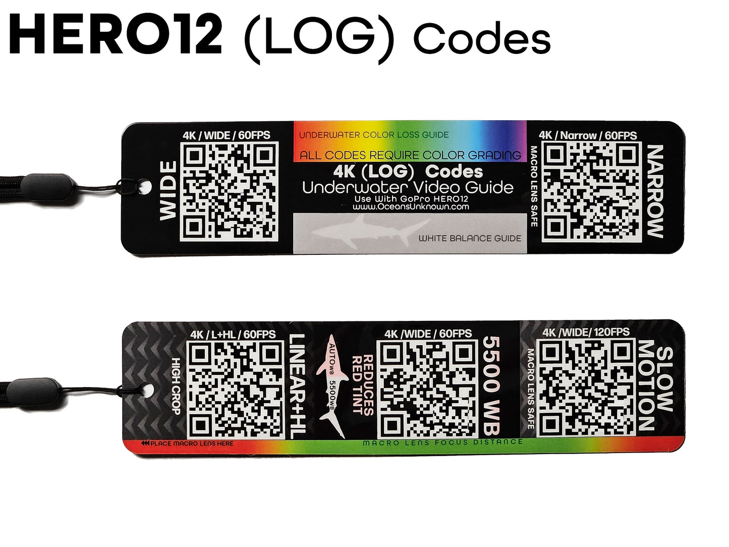 GoPro Hero12-HERO13 LOG QR codes