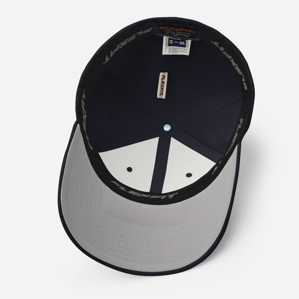 Flex-Fit NAVY Shark Hat!