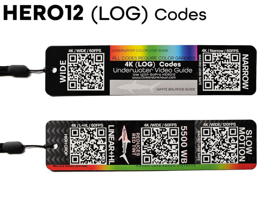GoPro Hero12 LOG QR codes