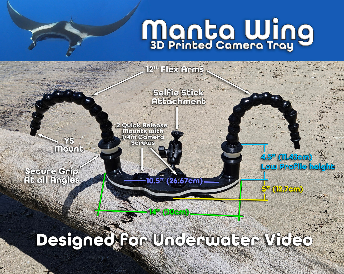 "Manta Wing" FULL ASSEMBLY