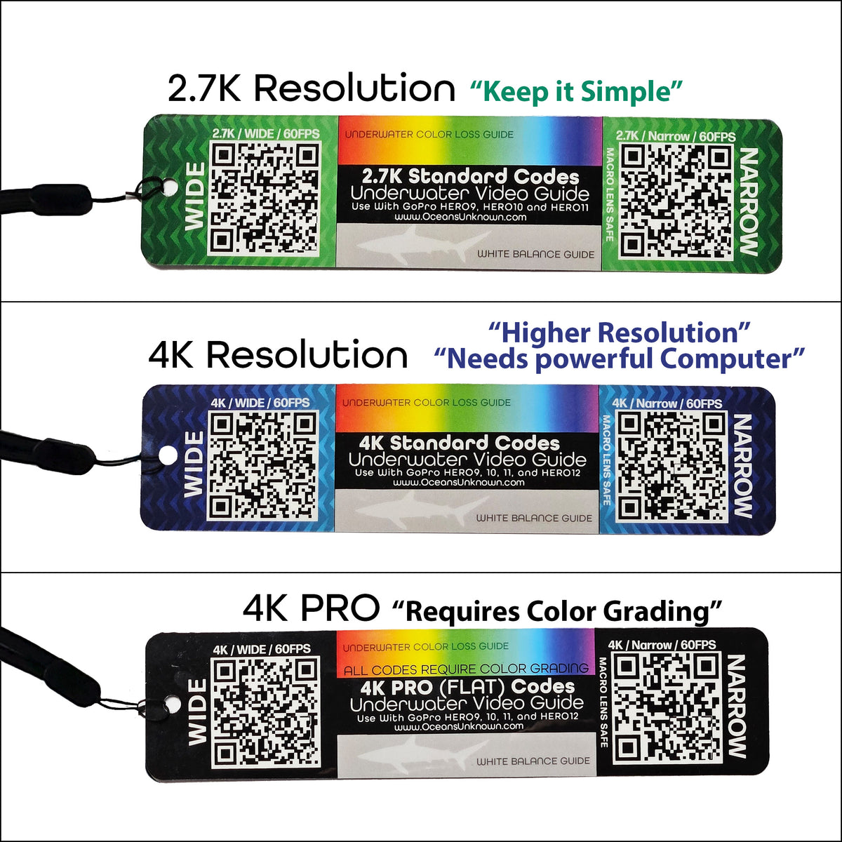 GoPro QR codes – Oceans Unknown