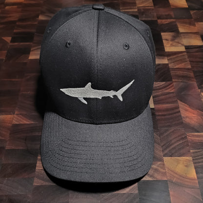Flex-Fit BLACK Shark Hat!