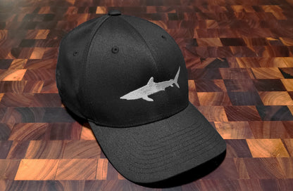 Flex-Fit BLACK Shark Hat!