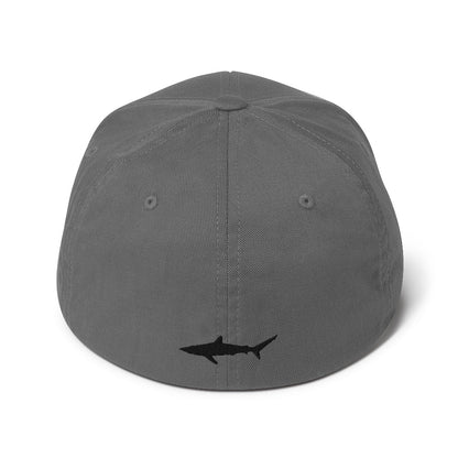 WHITE/GREY Shark Hat