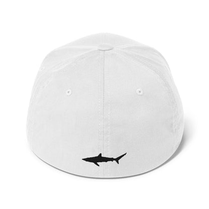 WHITE/GREY Shark Hat