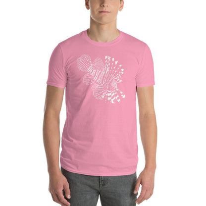 "Lionfish" Unisex Super Soft Lightweight T-Shirt - White Print