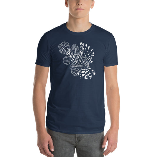"Lionfish" Unisex Super Soft Lightweight T-Shirt - White Print
